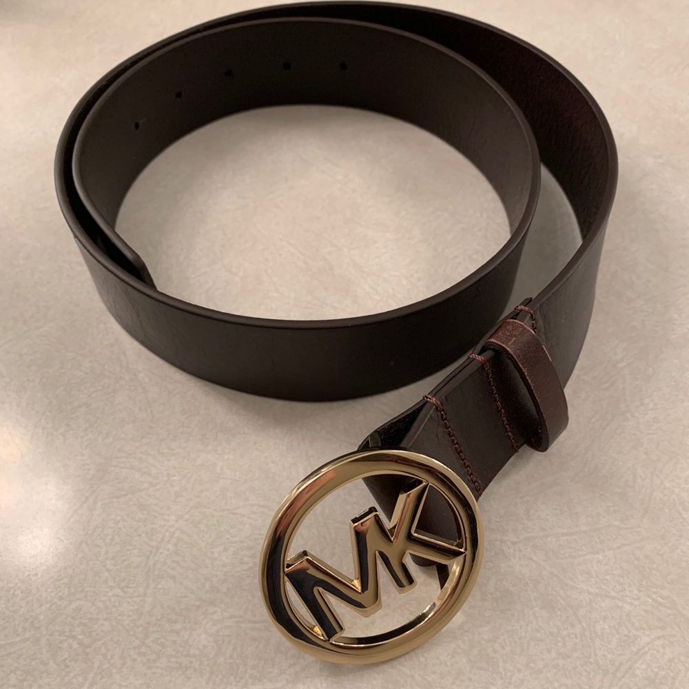 MK genuine cow leather belt